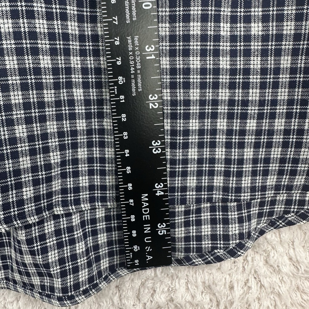 South Pole Mens Button Shirt 4XL Black Plaid Long Sleeve Y2K Big & Tall - Picture 7 of 9